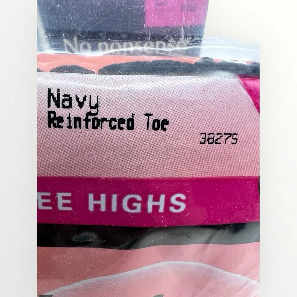 Mixed Lot of ‎ Knee High Stockings -  No Nonsense & 1 L'eggs Black Tan Navy